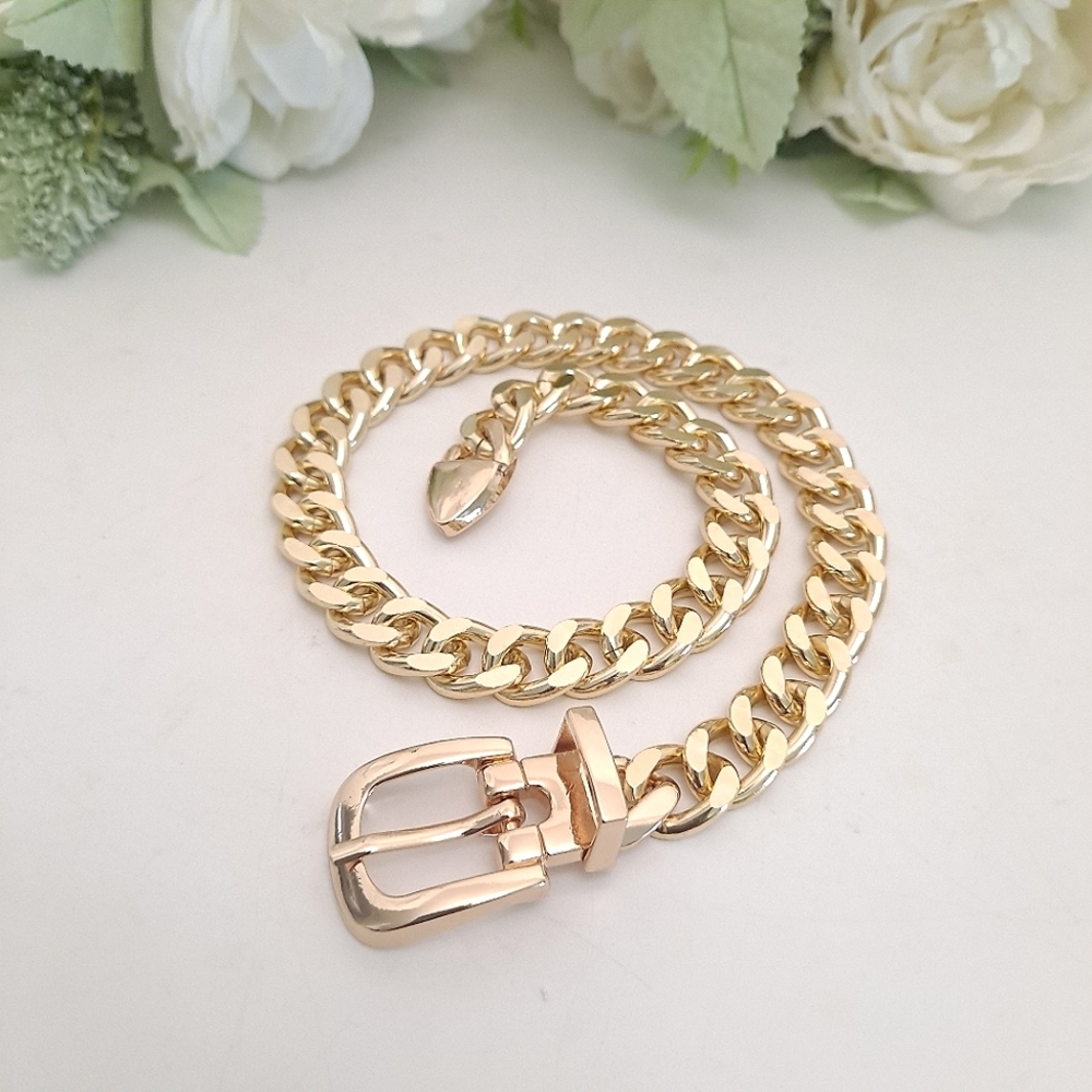 💖 2/$30 Womens Gold Chain Choker collar statement necklace Chunky punk NEW - Picture 8 of 13